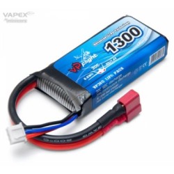 Li-Po Battery 2S 7.4V 1300mAh 30C T-Connector