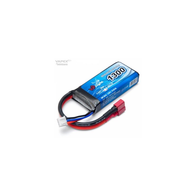 Li-Po Battery 2S 7.4V 1300mAh 30C T-Connector