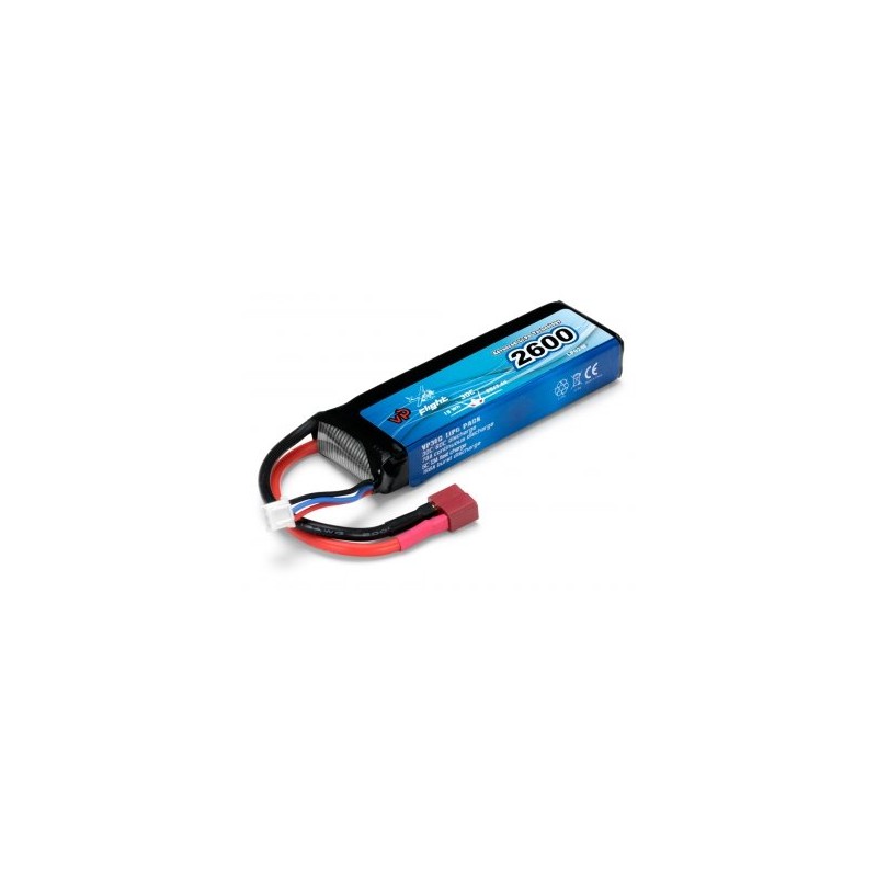 Li-Po Battery 2S 7,4V 2600mAh 30C T-Connector