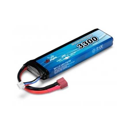 Li-Po Battery 2S 7,4V 3300mAh 25C T-Connector