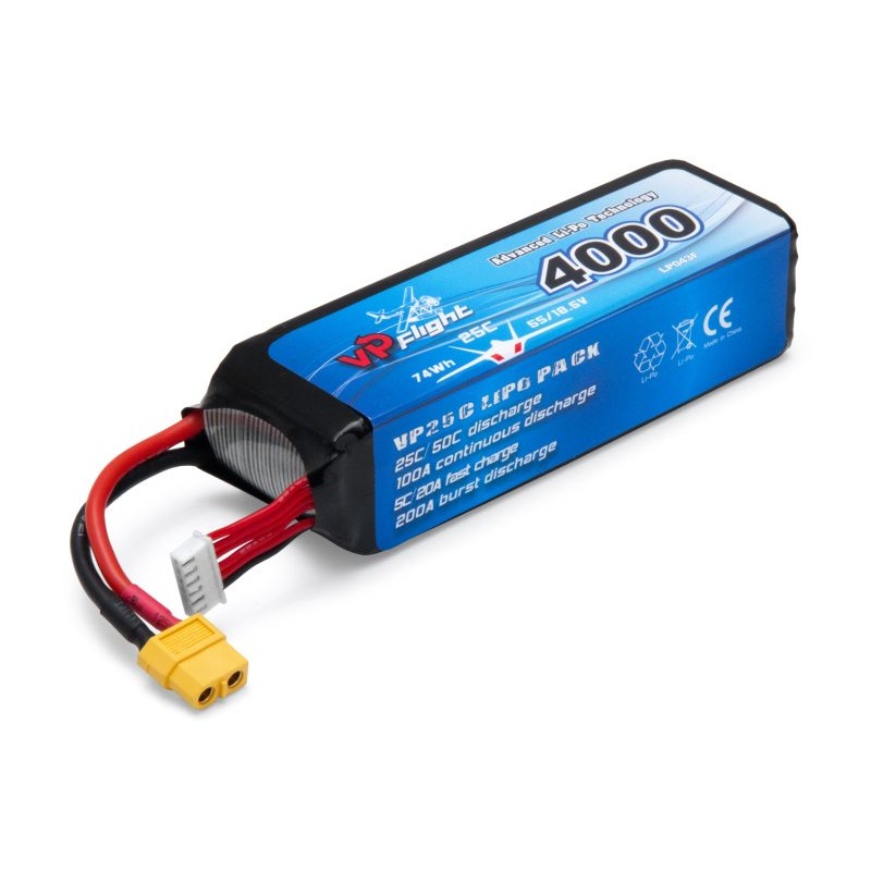 Li-Po Battery 5S 18,5V 4000mAh 25C XT60-Connector