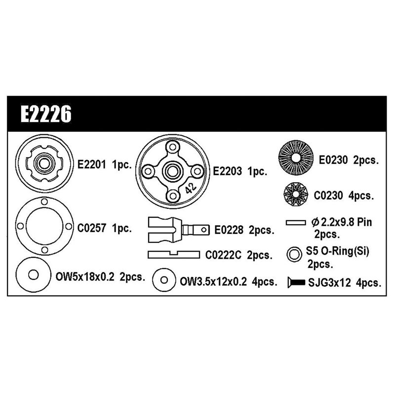 F/R DIFF. GEAR SET MGT