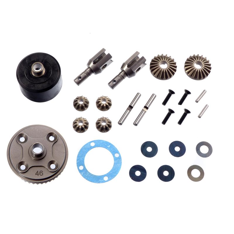 F/R DIFF. GEAR SET 46T TRUGGY (HT DIFF.)