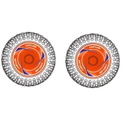 Däck & Fälg Fram Orange (2)