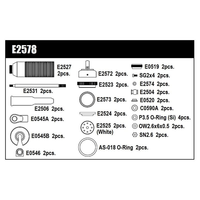REAR DAMPER SET