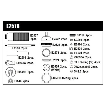 REAR DAMPER SET