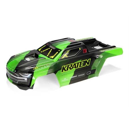 1/8 Painted Body with Decals Green/Black: KRATON 6S BLX V7