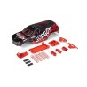 GORGON Painted Decaled Trimmed Body Set Black / Red