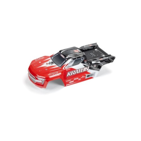 Painted Decaled Trimmed Body Red/Black: Kraton 4x5