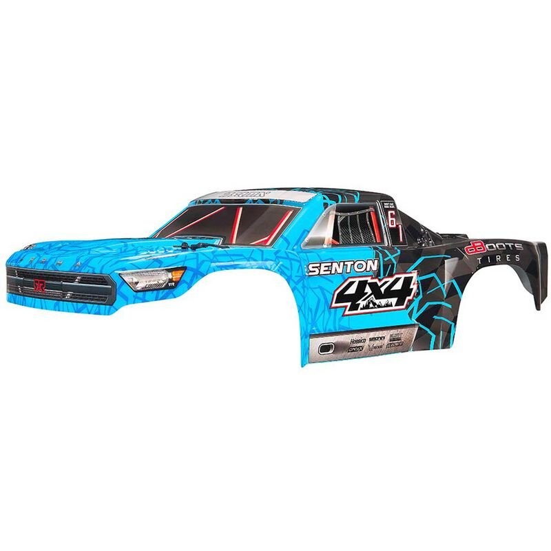 1/10 Painted Body with Decals Blue: SENTON 4x4 Mega