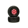 1/7 dBoots Fortress Front/Rear 2.4/3.3 Pre-Mounted Tires 17mm Hex Red (2)