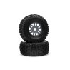 1/7 dBoots Fortress Front/Rear 2.4/3.3 Pre-Mounted Tires 17mm Hex Gunmetal (2)