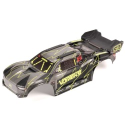 1/10 Painted Decaled Trimmed Body Set with Hidden Body Mount Yellow/Black: VORTEKS 2WD