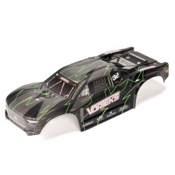 1/10 Painted Decaled Trimmed Body Set with Hidden Body Mount Green/Black: VORTEKS 2WD