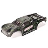 1/10 Painted Decaled Trimmed Body Set with Hidden Body Mount Green/Black: VORTEKS 2WD