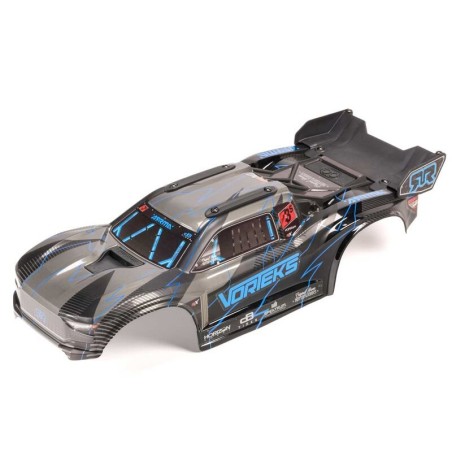 1/10 Painted Decaled Trimmed Body Set with Hidden Body Mount Blue/Black: VORTEKS 2WD