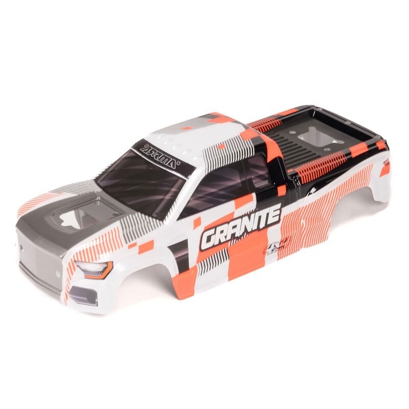 1/10 Clipless Painted Decaled Body Orange: GRANITE 4X5