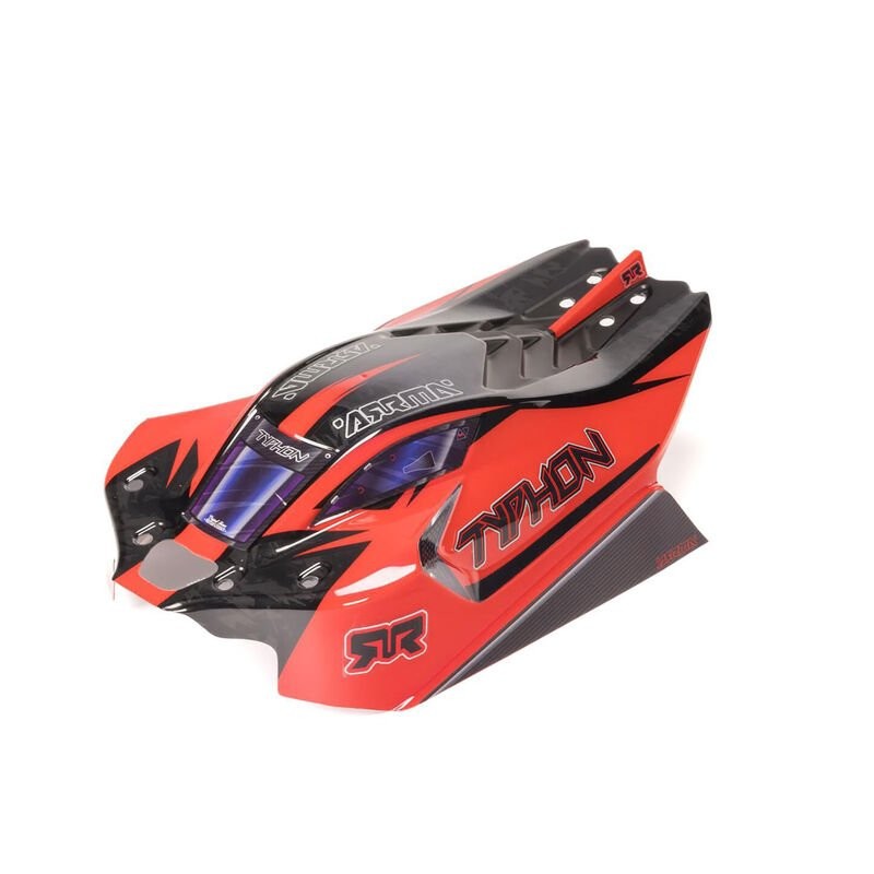 1/8 Clipless Painted Decaled Body Black: TYPHON 4X5