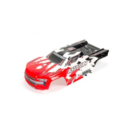 1/10 Painted Trimmed Body with Decals Red: KRATON 4X4 BLX