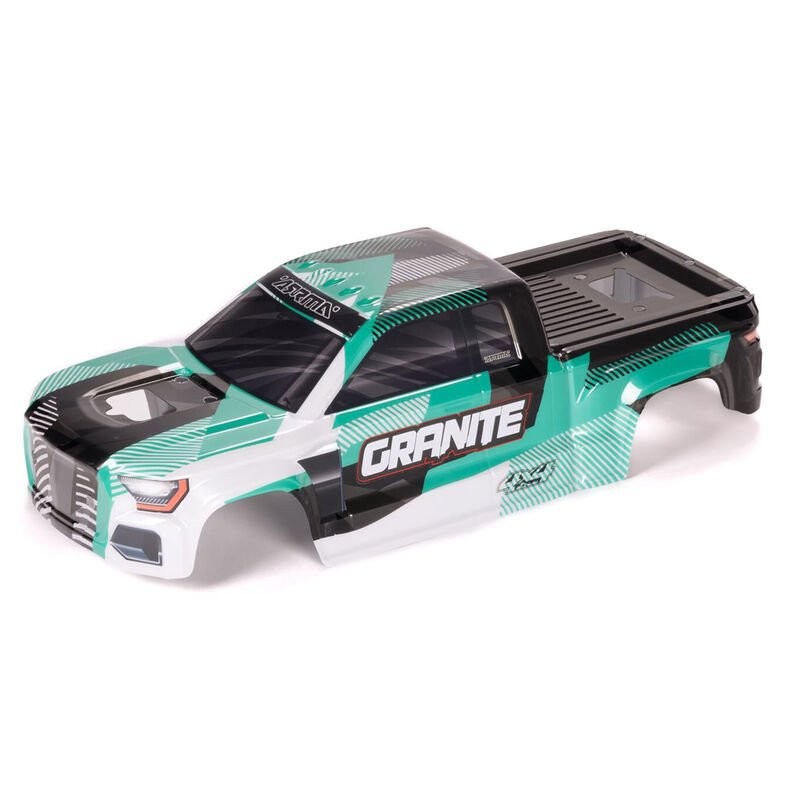 1/10 Clipless Painted Decaled Trimmed Body Green/Black: GRANITE 4X5