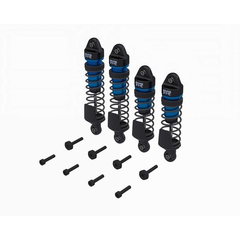 Shock Set Front/Rear Assembled 700 cSt Oil Blue (4Pcs): MINI