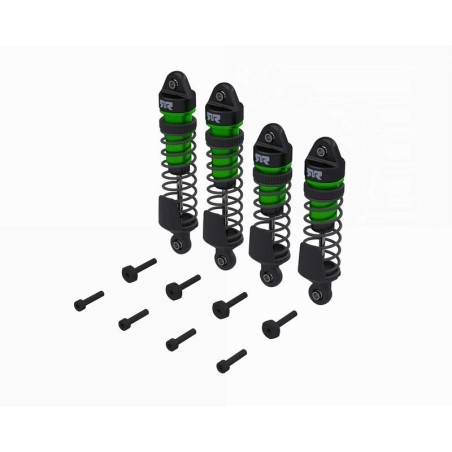 Shock Set Front/Rear Assembled 1300cSt Oil Green (4Pcs): MINI