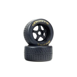 dBoots Hoons 53/107 2.9 Pre-Mounted Belted Tires Gold 17mm Hex 5-Spoke (2)