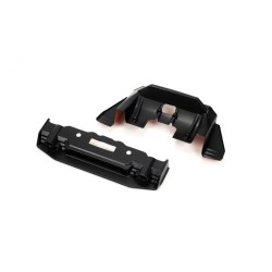 1/7 Painted Splitter And Diffuser Black and Orange: FELONY 6S BLX