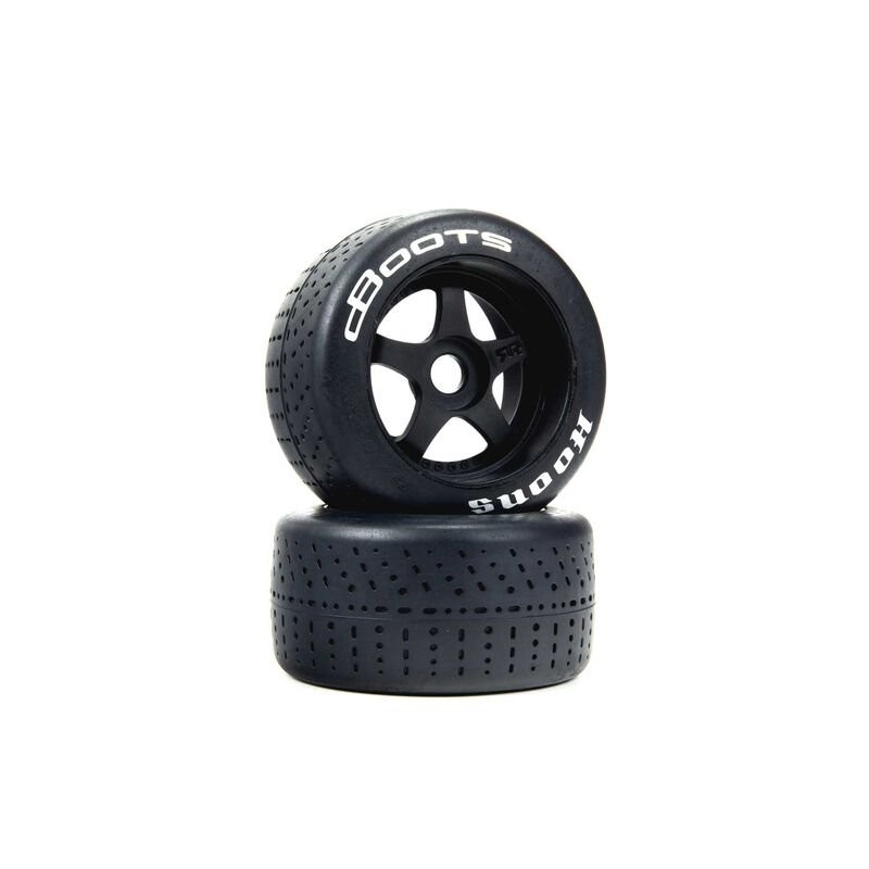 dBoots Hoons 53/107 2.9 Pre-Mounted Belted Tires Silver 17mm Hex 5-Spoke (2)