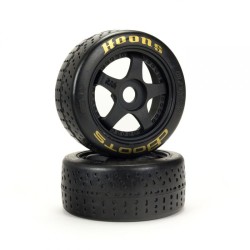 dBoots Hoons 42/100 2.9 Pre-Mounted Belted Tires Gold 17mm Hex 5-Spoke (2)