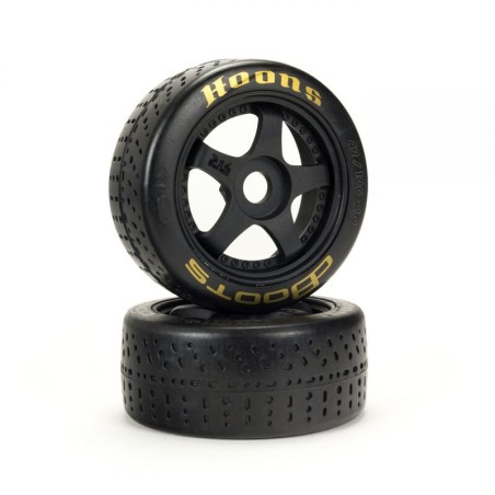 dBoots Hoons 42/100 2.9 Pre-Mounted Belted Tires Gold 17mm Hex 5-Spoke (2)