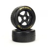 dBoots Hoons 42/100 2.9 Pre-Mounted Belted Tires Gold 17mm Hex 5-Spoke (2)