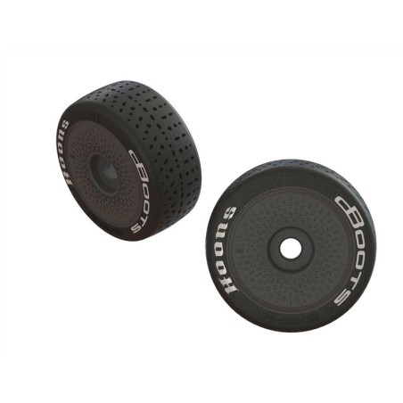dBoots Hoons 42/100 2.9 Pre-Mounted Belted Tires White 17mm Hex Speed (2)