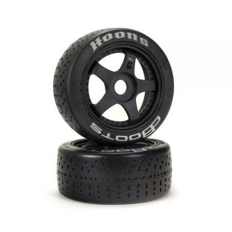 dBoots Hoons 42/100 2.9 Pre-Mounted Belted Tires Silver 17mm Hex 5-Spoke (2)