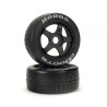 dBoots Hoons 42/100 2.9 Pre-Mounted Belted Tires Silver 17mm Hex 5-Spoke (2)