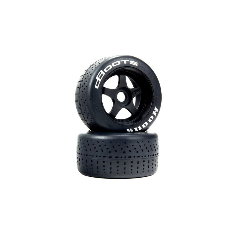 dBoots Hoons 53/107 2.9 Pre-Mounted Belted Tires White 17mm Hex 5-Spoke (2)