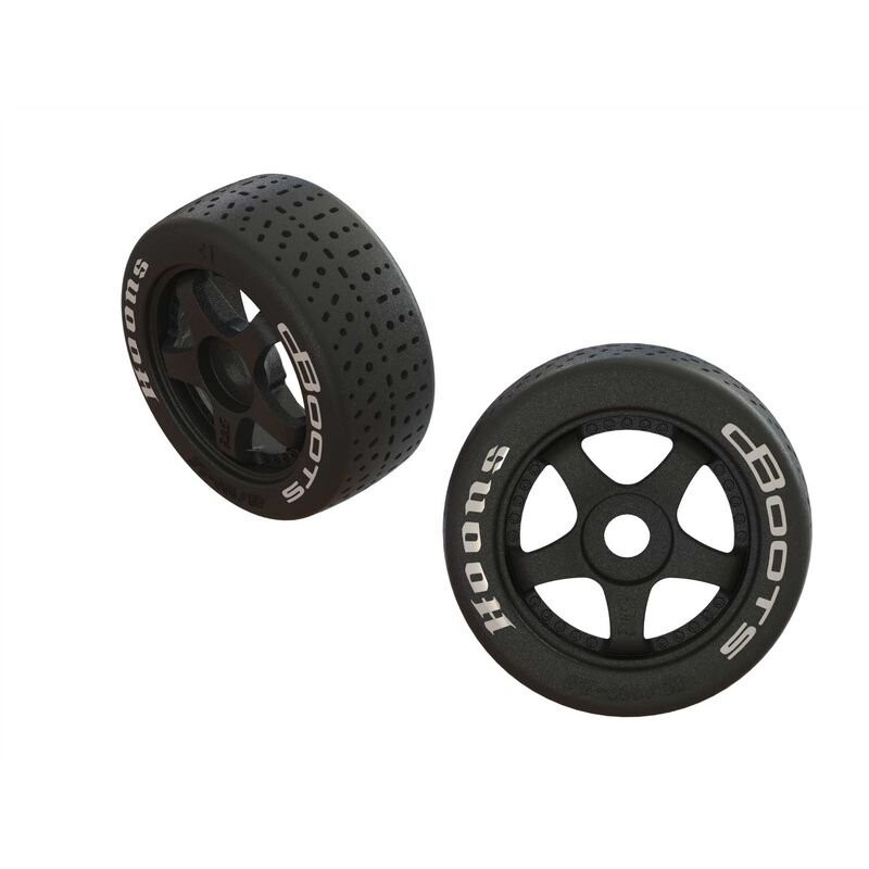 dBoots Hoons 42/100 2.9 Pre-Mounted Belted Tires White 17mm Hex 5-Spoke (2)