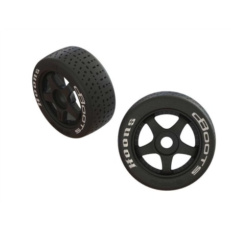 dBoots Hoons 42/100 2.9 Pre-Mounted Belted Tires White 17mm Hex 5-Spoke (2)