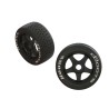 dBoots Hoons 42/100 2.9 Pre-Mounted Belted Tires White 17mm Hex 5-Spoke (2)