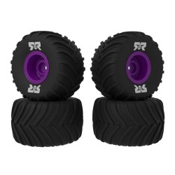 dBoots Chevron MT Tire Set Glued Purple (2 Pairs): GROM