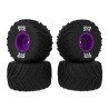dBoots Chevron MT Tire Set Glued Purple (2 Pairs): GROM