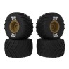 dBoots Chevron MT Tire Set Glued Bronze (2 Pairs): GROM