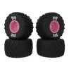 dBoots Chevron MT Tire Set Glued Pink (2): GROM