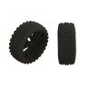 1/8 2HO Front/Rear 3.3 Pre-Mounted Tires 17mm Hex Black (2)