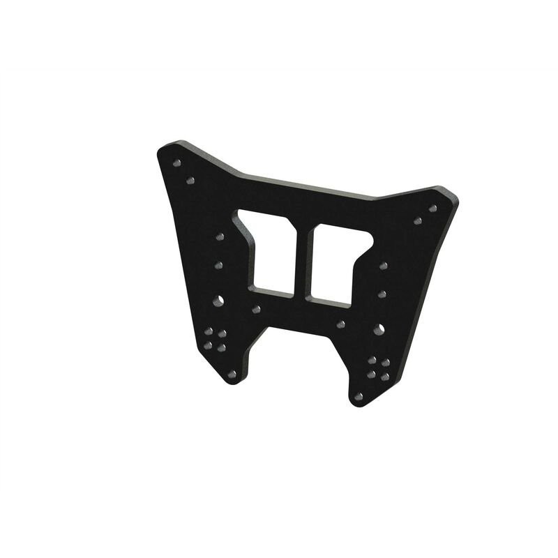 Rear Aluminum Shock Tower Black: EXB