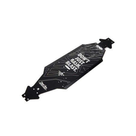 Aluminum Chassis CNC 7075 T6 LWB Black: EXB