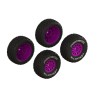dBoots 'FORTRESS' Glued Tire Set Purple (2 Pairs)