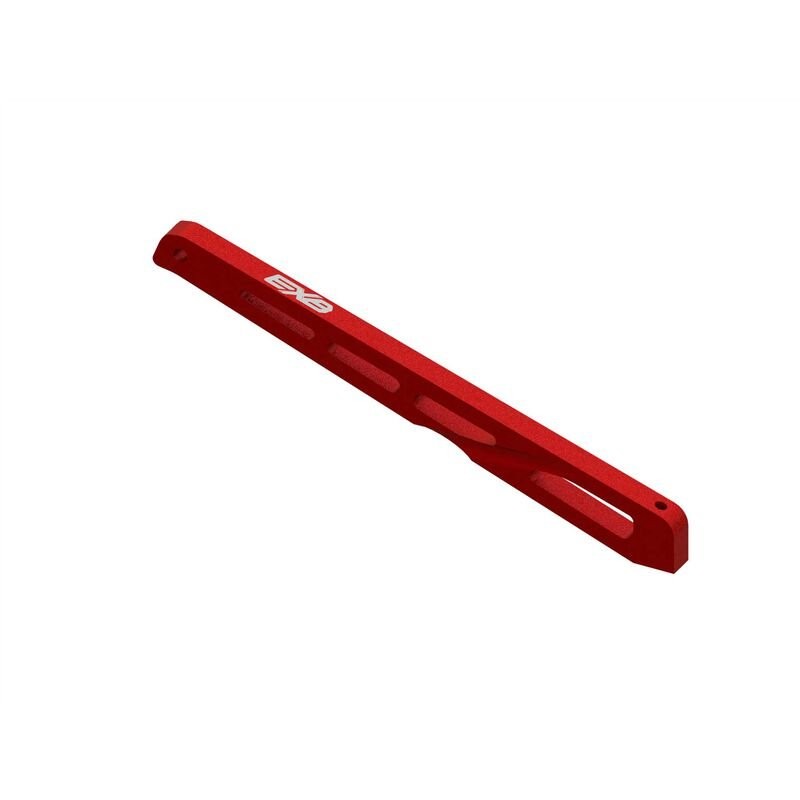 Rear Center Aluminum Chassis Brace 140mm Red: EXB