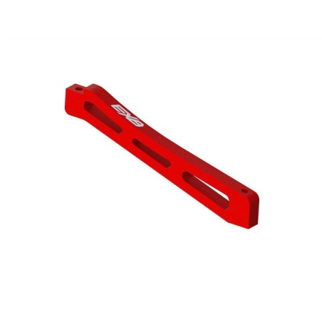 Front Center Aluminum Chassis Brace 98mm Red: EXB