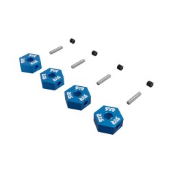 12mm Metal Wheel Hex Set (4) Blue